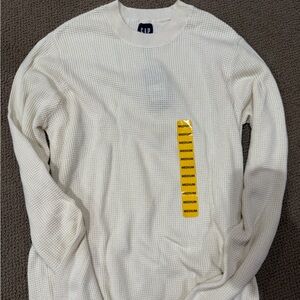 GAP Ivory Waffle Knit Top